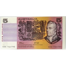 AUSTRALIA 1991 . FIVE  5 DOLLAR BANKNOTE . FRASER/COLE